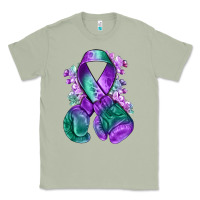 Matcha purple and green anal cancer with boxing gloves na Classic Tee - NancyCooperArtShop