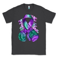 Smoke purple and green anal cancer with boxing gloves na Classic Tee - NancyCooperArtShop