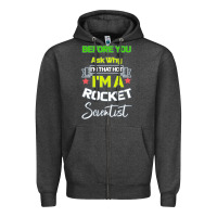 Charcoal Heather Rocket Scientist Why I m Hot Gift Zipper Hoodie - Bettercallsaul
