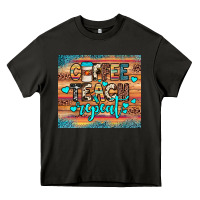 Asphalt coffee teach repeat Heavy Core Tee - JahusDesignShop