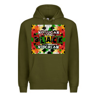 Army Green no sugar no cream black tumbler Premium Hoodie - CowGirlArtShop
