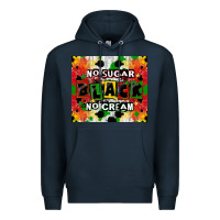 Navy no sugar no cream black tumbler Premium Hoodie - CowGirlArtShop