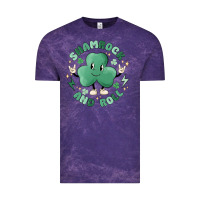 Cloud Purple shamrock and roll Vintage Tee - MaliasSmallBusiness