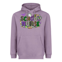 Lavender school nurse mardi gras Heavyweight Hoodie - CowGirlArtShop
