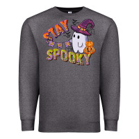 Charcoal Heather stay spooky Premium Sweatshirt - CowGirlArtShop