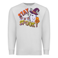 Dove Grey stay spooky Premium Sweatshirt - CowGirlArtShop