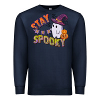 Navy stay spooky Premium Sweatshirt - CowGirlArtShop