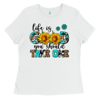 White life is good you should get one Ladies Tee - AdoDesignShop