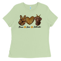 Matcha peace love labrador Ladies Tee - RanaPortraitStore
