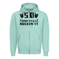 Seafoam 50 Birthday Rock Zipper Hoodie - Bettercallsaul