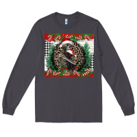 Smoke Merry Christmas skeleton Long Sleeve Tee - NancyCooperArtShop