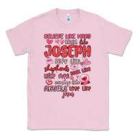 Bubblegum Pink believe like mary trust like joseph valentine s da Classic Tee - MaliasSmallBusiness