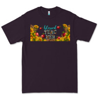 Plum blessed teacher libbey glass Premium Tee - BundleAndBundleShop