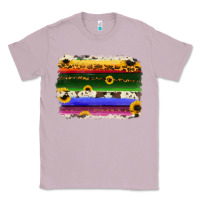 Lilac serape sunflowers leopard cowhide background Classic Tee - RanaPortraitStore