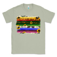 Matcha serape sunflowers leopard cowhide background Classic Tee - RanaPortraitStore