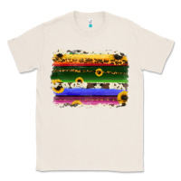Natural serape sunflowers leopard cowhide background Classic Tee - RanaPortraitStore