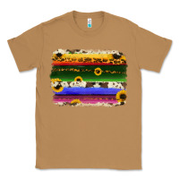 Toasted Coconut serape sunflowers leopard cowhide background Classic Tee - RanaPortraitStore