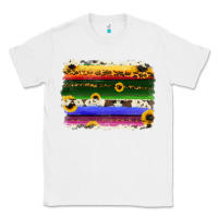 White serape sunflowers leopard cowhide background Classic Tee - RanaPortraitStore