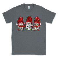 Charcoal Heather gnome with christmas lights Classic Tee - JahusDesignShop