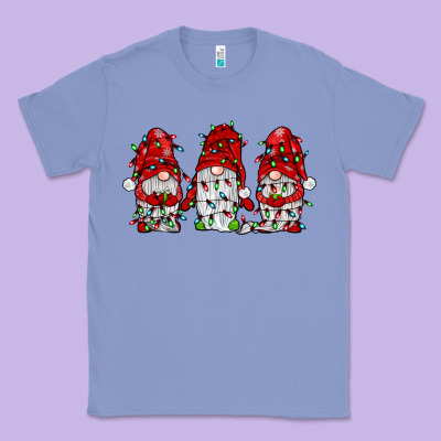 Gnome With Christmas Lights Classic Tee Designed By Jahusdesignshop