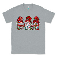 Heather Grey gnome with christmas lights Classic Tee - JahusDesignShop