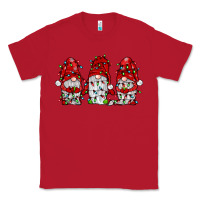 Red gnome with christmas lights Classic Tee - JahusDesignShop