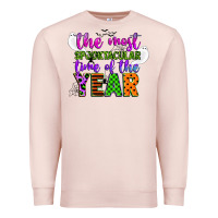 Pale Pink the most spooktacular time of the year Premium Sweatshirt - CowGirlArtShop