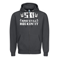 Smoke 50 birthday rock whitw Zipper Hoodie - Bettercallsaul