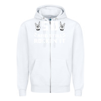 White 50 birthday rock whitw Zipper Hoodie - Bettercallsaul