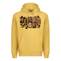 Antique Gold melanin with leopard Premium Hoodie - CowGirlArtShop