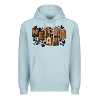 Blue Mist melanin with leopard Premium Hoodie - CowGirlArtShop