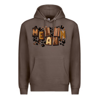 Coffee melanin with leopard Premium Hoodie - CowGirlArtShop