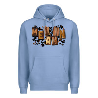 Colony Blue melanin with leopard Premium Hoodie - CowGirlArtShop