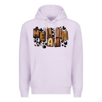 Lilac melanin with leopard Premium Hoodie - CowGirlArtShop