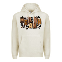 Oatmeal Heather melanin with leopard Premium Hoodie - CowGirlArtShop
