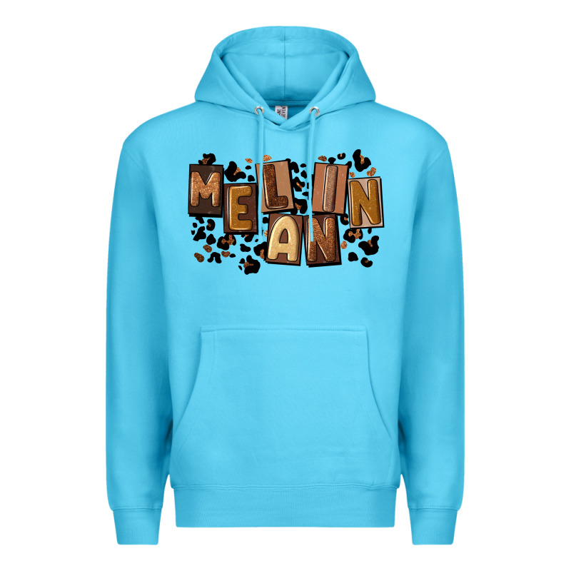 Melanin With Leopard Premium Hoodie by CowGirlArtShop | Teevron