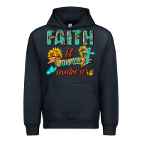 Navy Faith It Till You Make It Urban Hoodie - BundleAndBundleShop