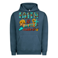 Pigment Midnight Navy Faith It Till You Make It Urban Hoodie - BundleAndBundleShop