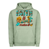Pigment Oil Green Faith It Till You Make It Urban Hoodie - BundleAndBundleShop