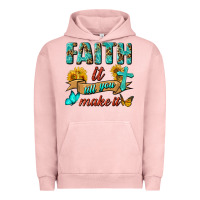 Pigment Salmon Faith It Till You Make It Urban Hoodie - BundleAndBundleShop