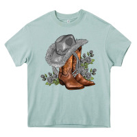 Arona gray cowgirl and roses Heavy Core Tee - AdoDesignShop