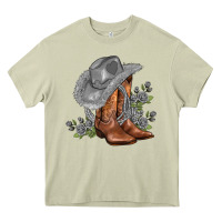 Mossy gray cowgirl and roses Heavy Core Tee - AdoDesignShop