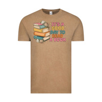 Vintage Coffee it's a good day to read a book Vintage Tee - MaliasSmallBusiness