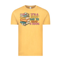 Vintage Mustard it's a good day to read a book Vintage Tee - MaliasSmallBusiness