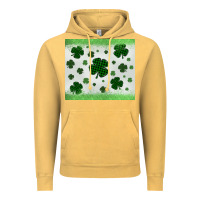 Vintage Mustard shamrock Vintage Hoodie - MaliasSmallBusiness