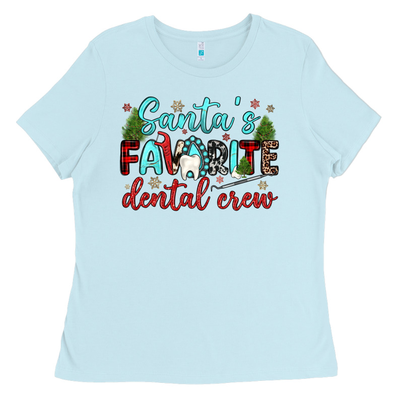 Santas Favorite Dental Crew Ladies Tee by JahusDesignShop | Teevron