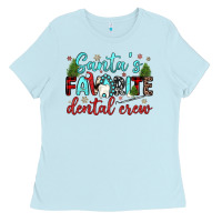 Baby Blue santas favorite dental crew Ladies Tee - JahusDesignShop