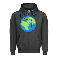 Charcoal Heather God So Loves Zipper Hoodie - Bettercallsaul