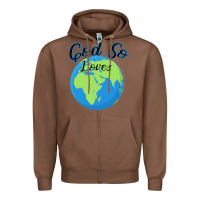 Chestnut God So Loves Zipper Hoodie - Bettercallsaul