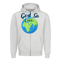 Dove Grey God So Loves Zipper Hoodie - Bettercallsaul